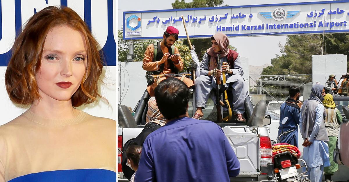 lily cole backlash photo afghani burqa promote book climate change taliban takeover r pp