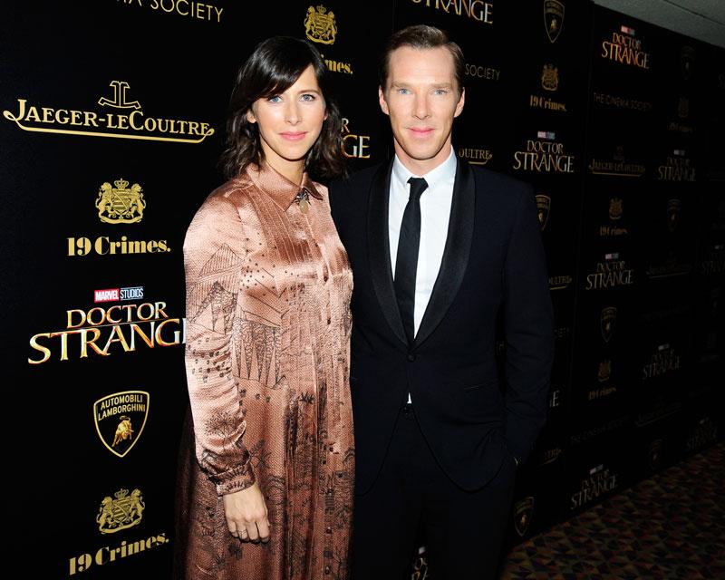 //Sophie Hunter and Benedict Cumberbatch attend the screening of Doctor Strange presented by the Cinema Society and  Crimes Wines – Credit Paul BruinoogePMC_SR