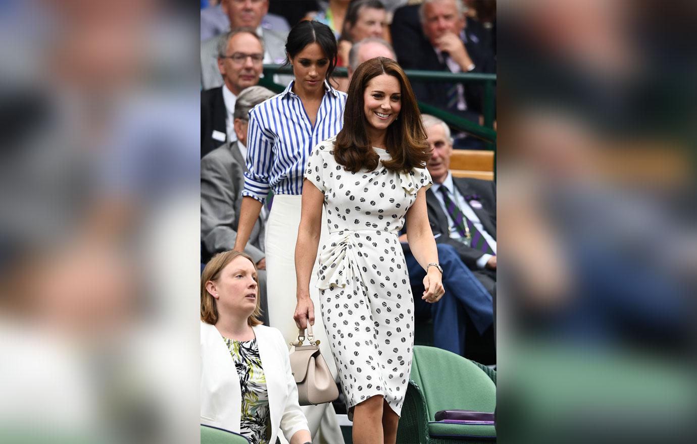 Meghan Markle And Kate Middleton First Solo Appearance Together Wimbledon