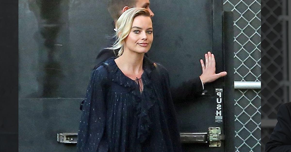 Margot Robbie Looks Upset Leaving Cara Delevingne's Home