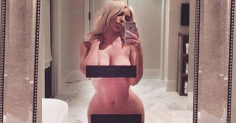 Kim Kardashian Naked Baby Saint West
