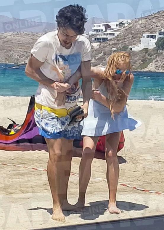 Dramatic Video Lindsay Lohan And Russian Fiancé Caught On Camera In Disturbing Beach Brawl 0013