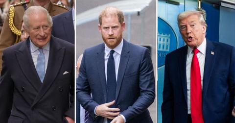 Photo of King Charles, Prince Harry and Donald Trump