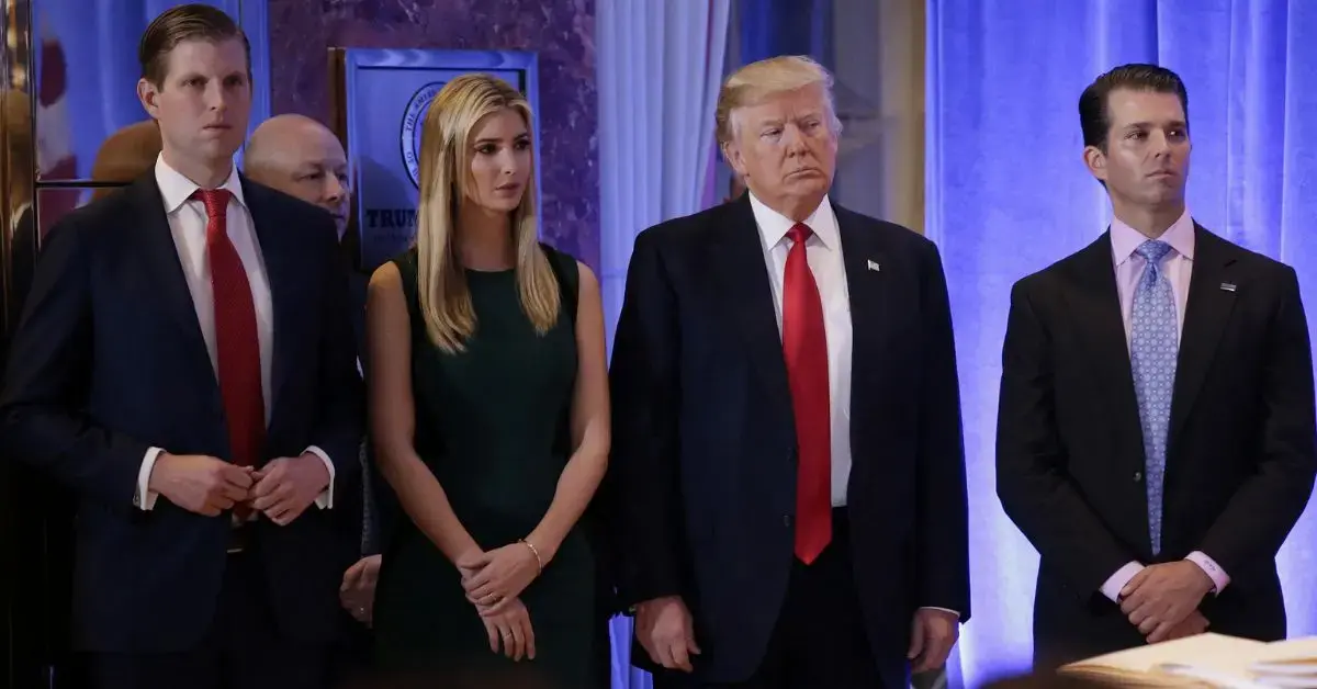 Donald Jr., Eric and Barron Trump are all listed as co-founders of the operation.