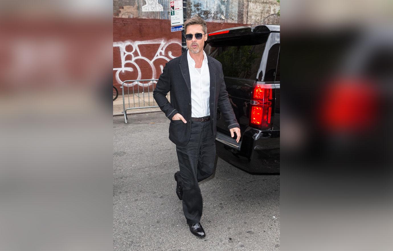 Brad Pitt Divorce Skinny Suit