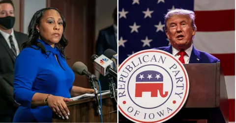 donald attacks fani willis rant