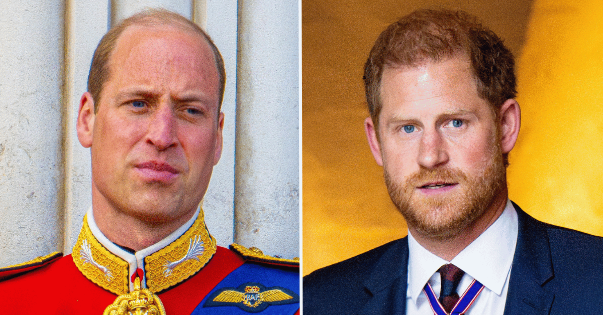 Composite photo of Prince William and Prince Harry.