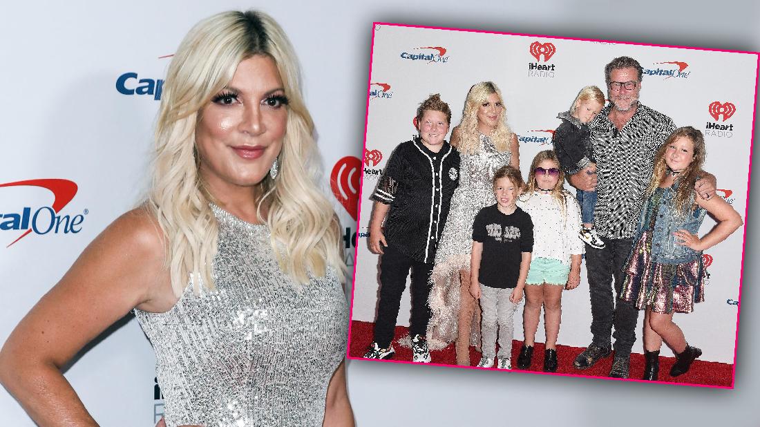 Tori Spelling And Family Red Carpet Amid Money Woes