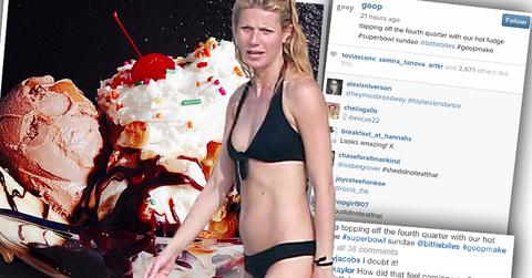 Gwyneth Paltrow Slammed Chocoloate Sundae Instagram