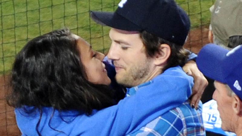 Ashton & Mila's Dodgers Game PDA