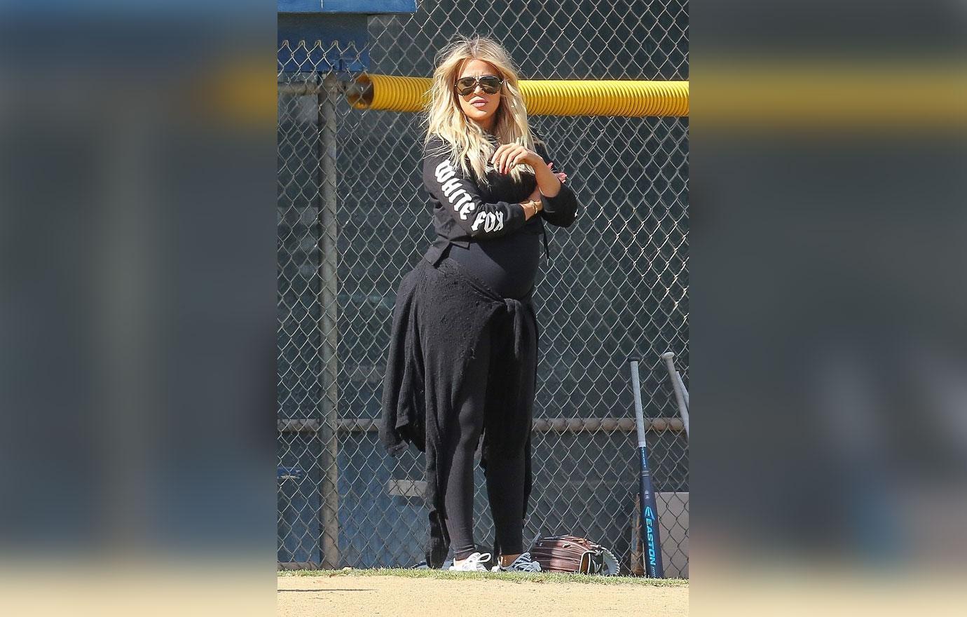 //Kardashian sisters kris jenner softball