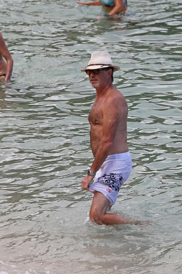 Pierce Brosnan Shirtless Hawaii