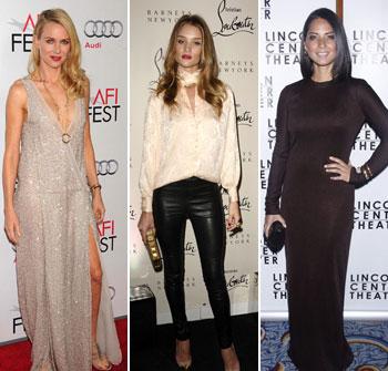//naomi watts rosie huntington whitely olivia munn best worst wackiest