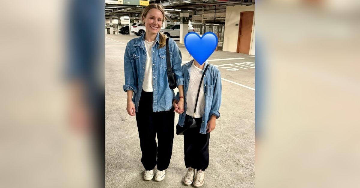 Photo of Kristen Bell, daughter Delta