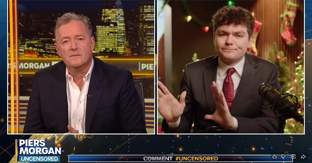 Photo of Piers Morgan and Nick Fuentes