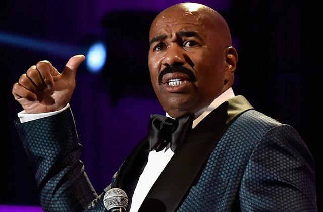 //steve harvey lays off staff pp