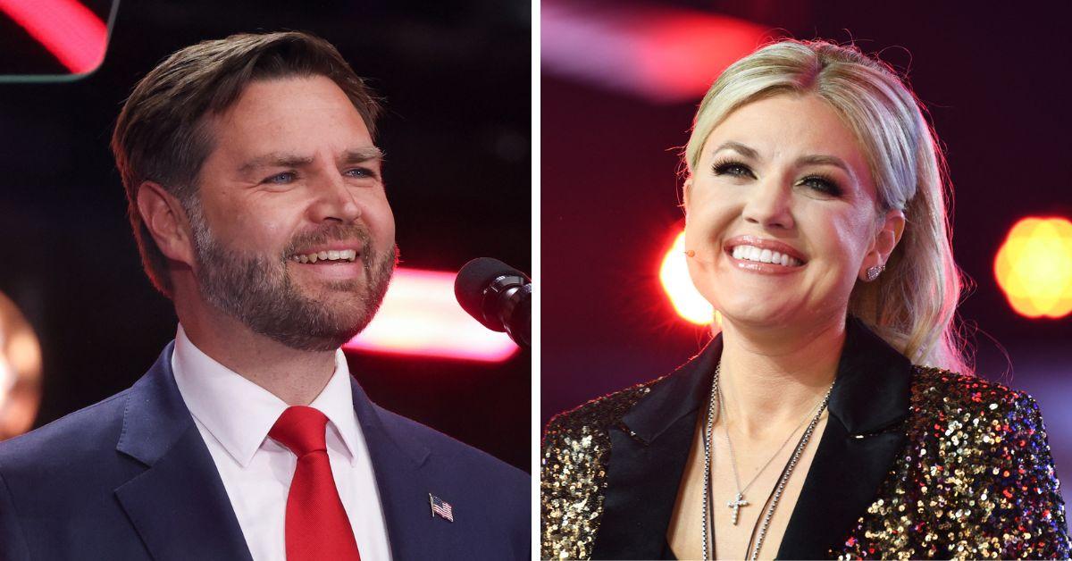 Photo of Erika Kirk, JD Vance