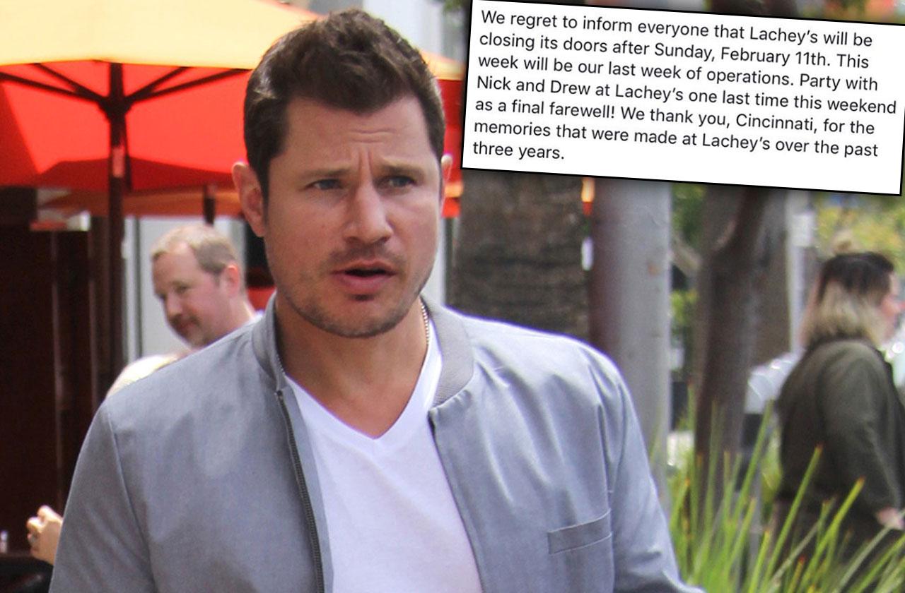 //Nick Lachey Bar Closes Manager Shot pp