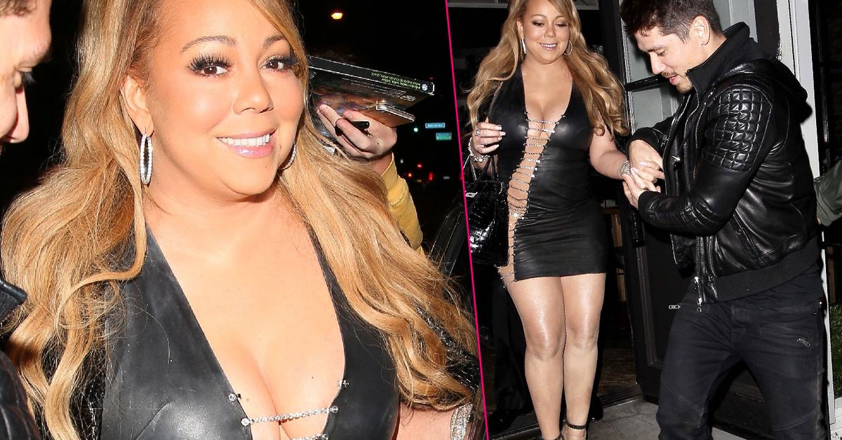 Mariah Carey's boob pops out during date with boyfriend Bryan