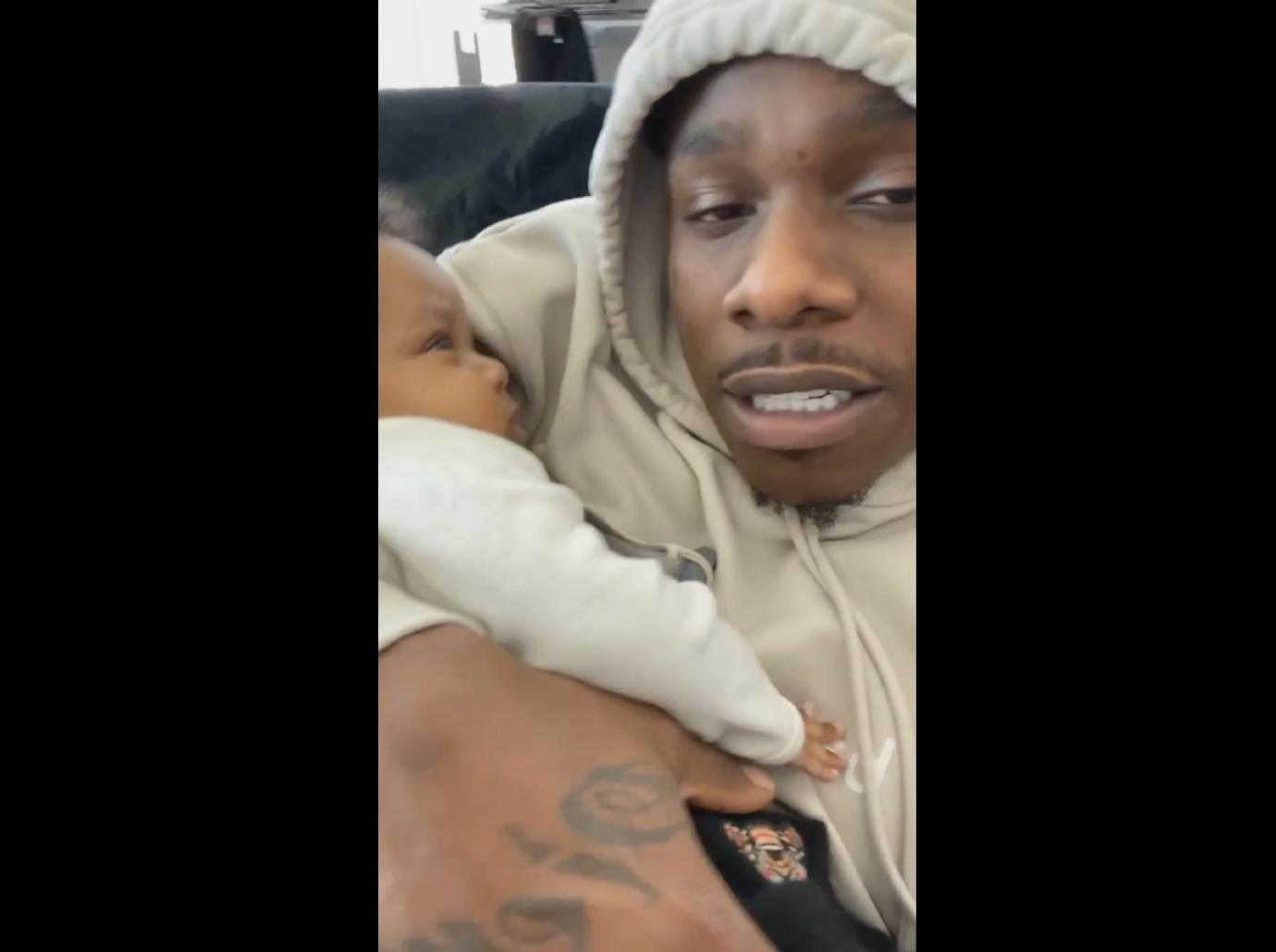 dababy with baby ig screenshot