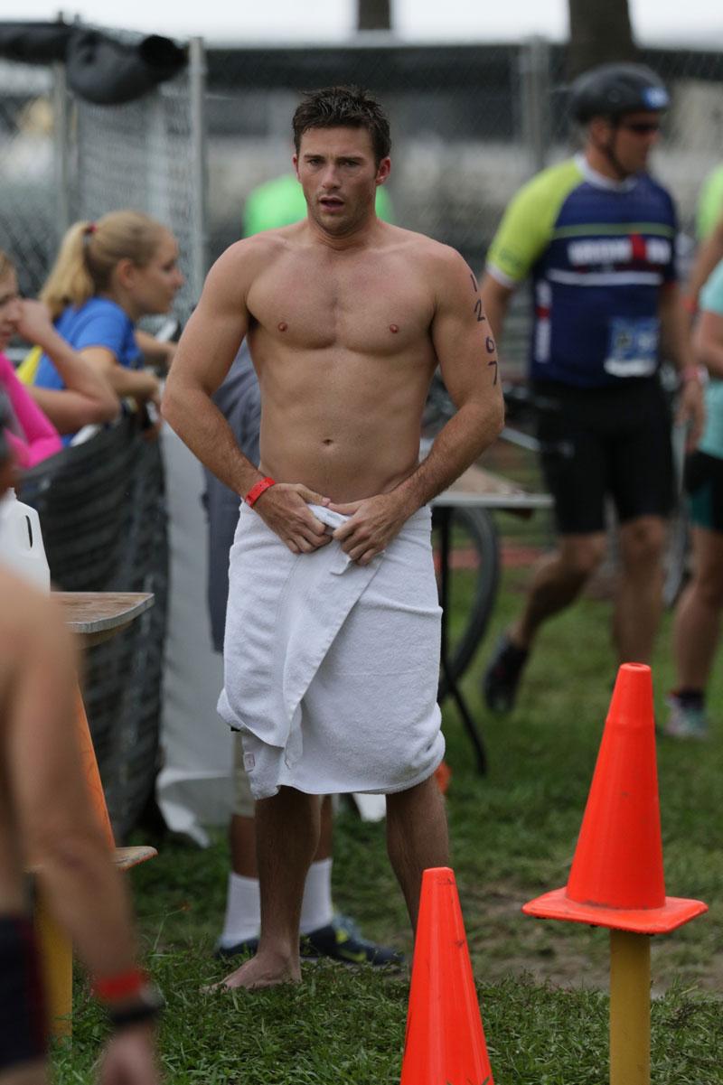 Scott Eastwood Shirtless Photos Miami Triathlon