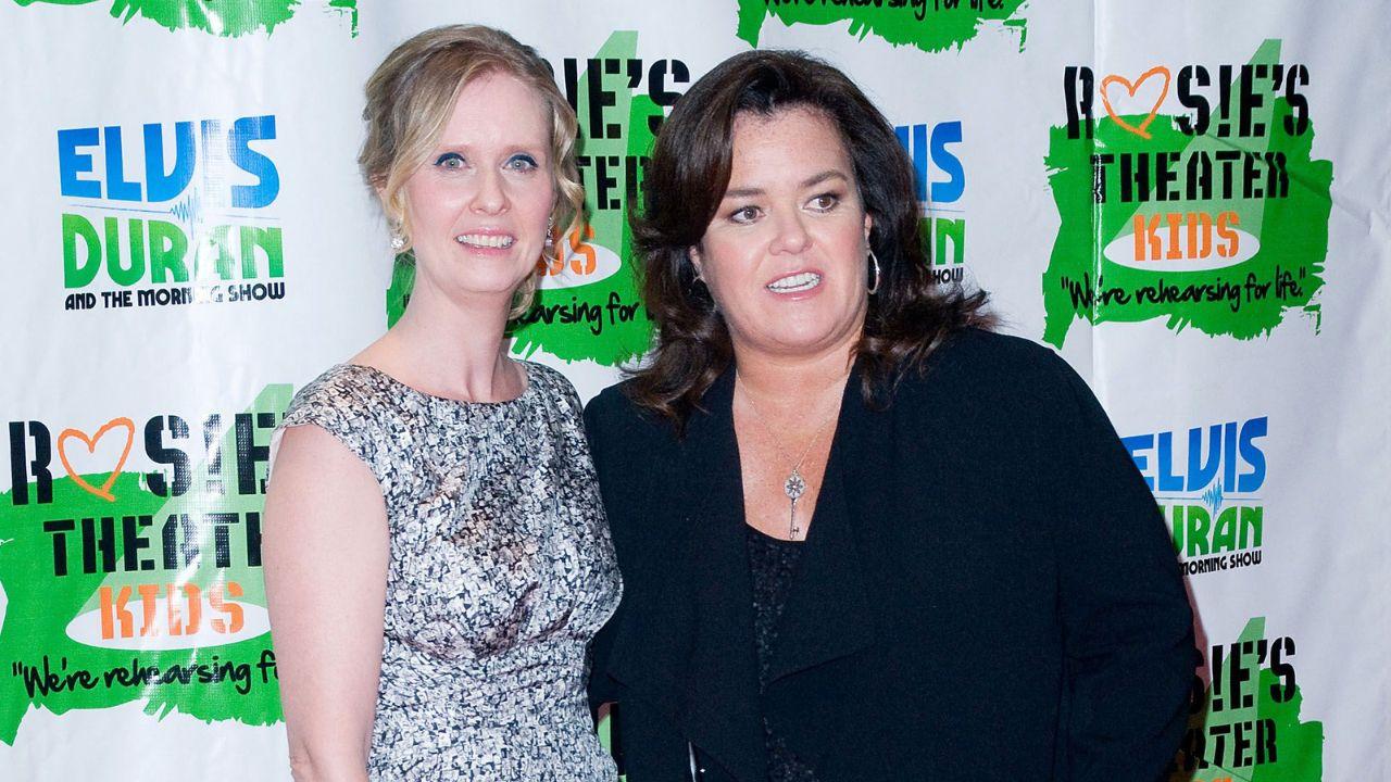 Photo of Rosie O'Donnell and Cynthia Nixon