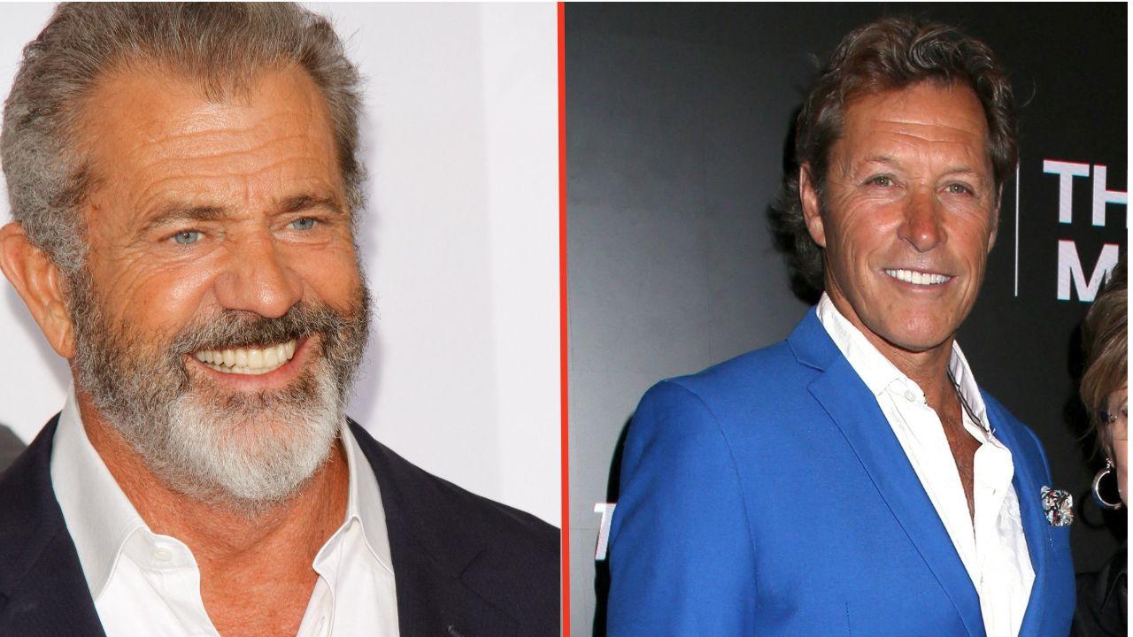 Split photos of Mel Gibson and Ron Duguay