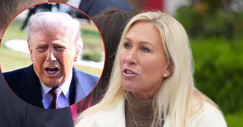 Composite photo of Donald Trump and Marjorie Taylor Greene