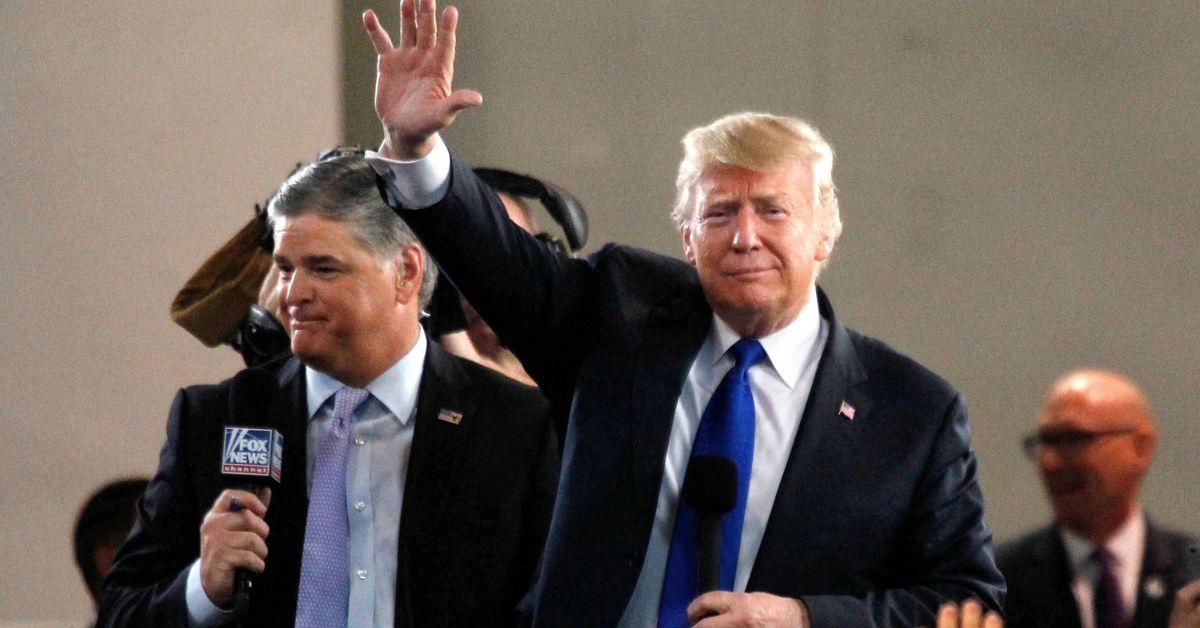 Photo of Sean Hannity and Donald Trump