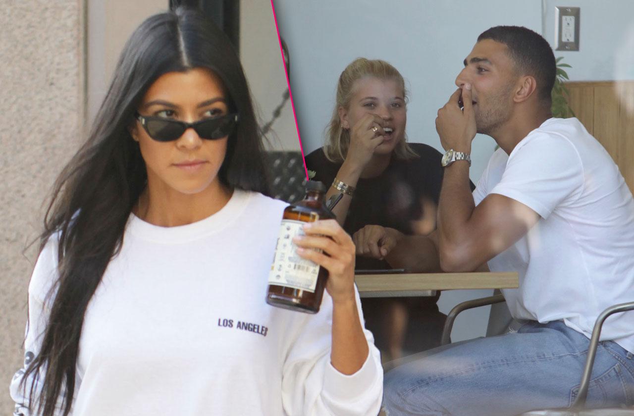 Kourtney Kardashian Fight Younes Bendjima and Sofia Richie Flirt