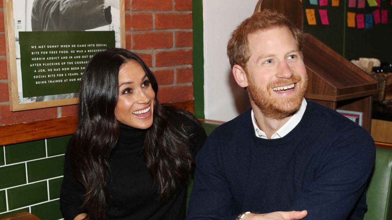 A photo of Meghan Markle and Prince Harry