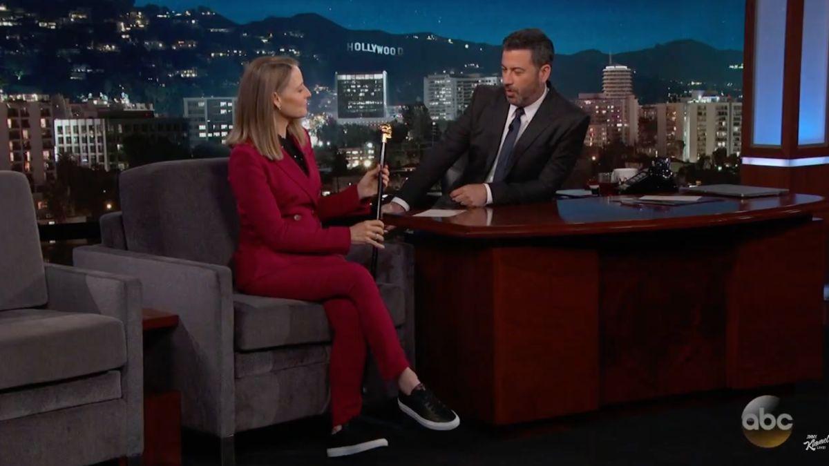 Photo of Jodie Foster and Jimmy Kimmel
