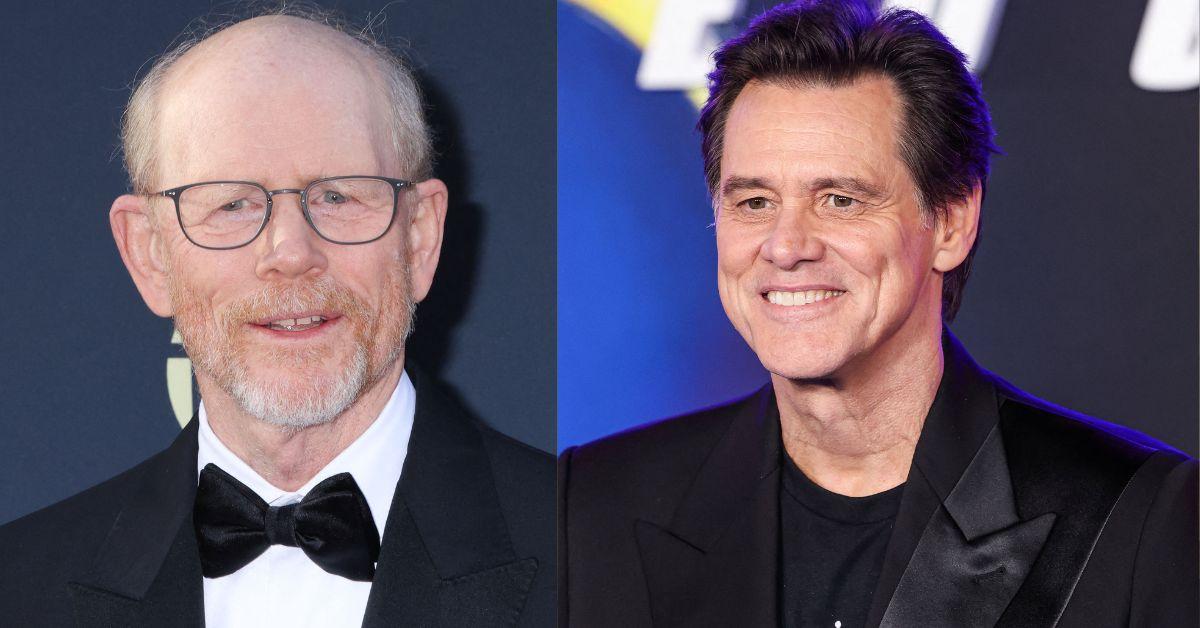 Ron Howard recalled Jim Carrey revealing the Grinch expression on the 'Man on the Moon' set before rights were approved.
