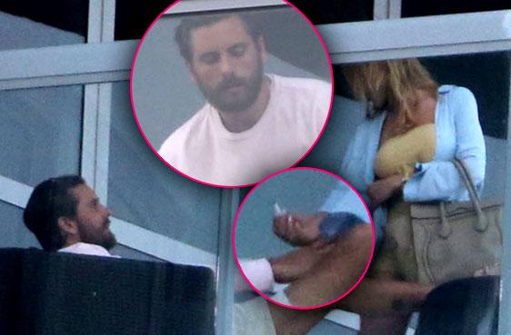 //scott disick cheating miami smoking mystery woman pp