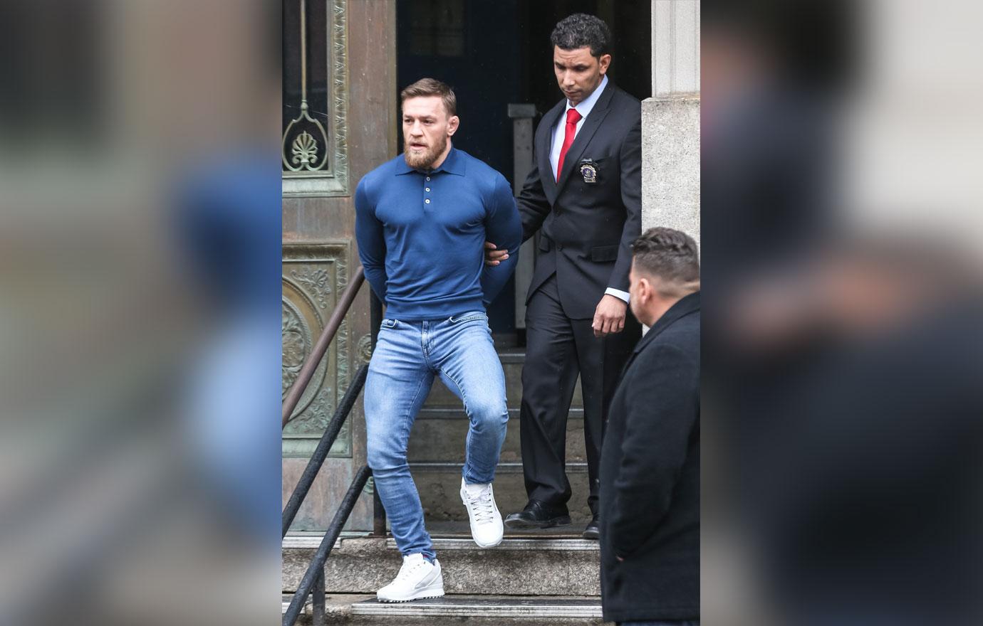 //Conor McGregor Leaves Precinct Attack