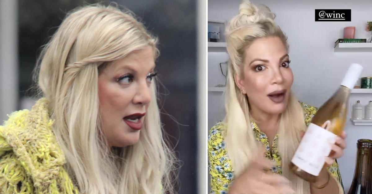 tori spelling sells wine pp