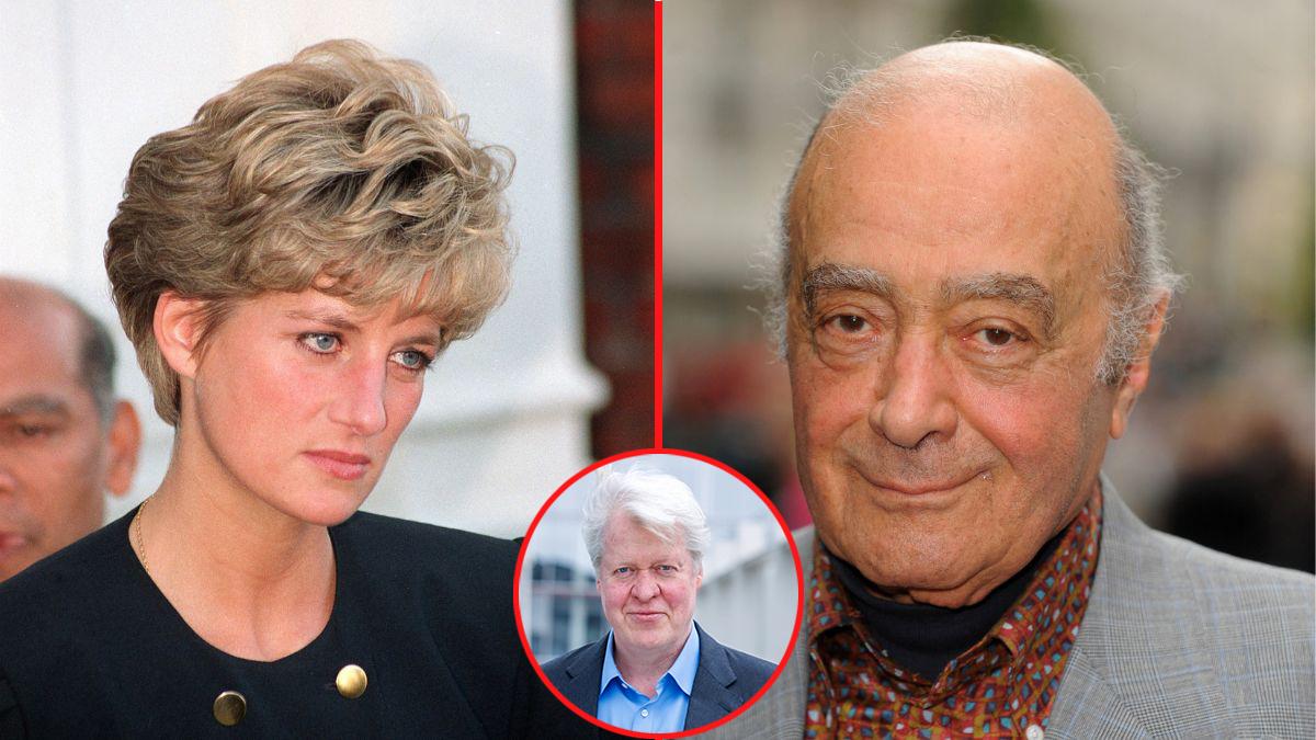 Photo of Princess Diana, Mohamed Al Fayed, Charles Spencer