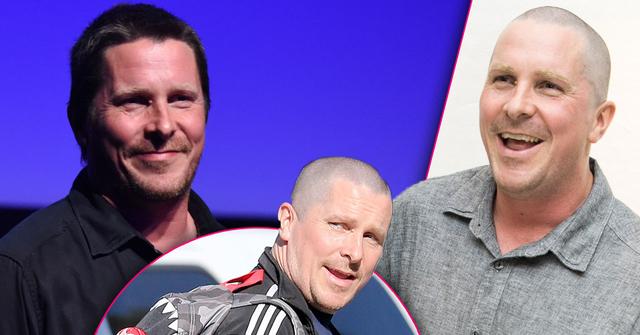 //Christian Bale weight gain shaved head pp