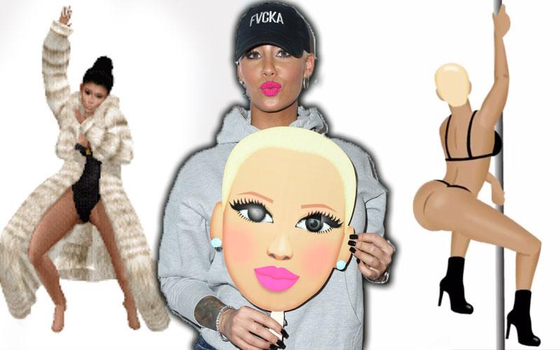 Amber Rose Emoji App Makes Millions Copying Kim Kardashian