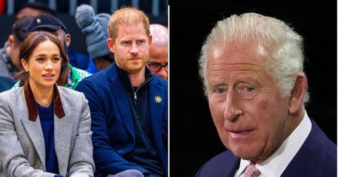 picture of meghan markle, prince harry and king charles