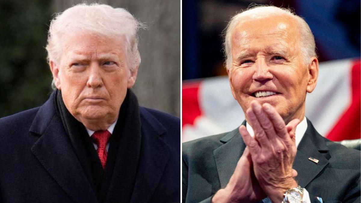 split image of Donald Trump and Joe Biden