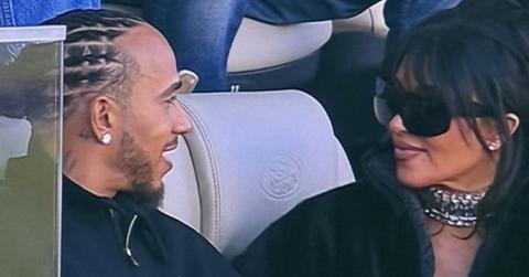 picture of Lewis Hamilton and Kim Kardashian