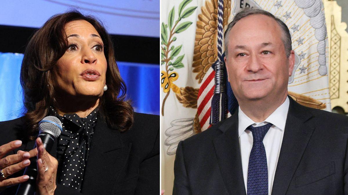 Photo of Kamala Harris and Doug Emhoff
