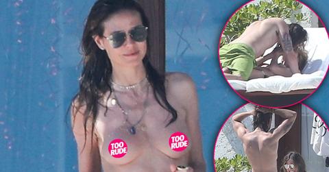 Heidi Klum Nipples Topless Boyfriend