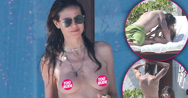 Heidi Klum Nipples Topless Boyfriend