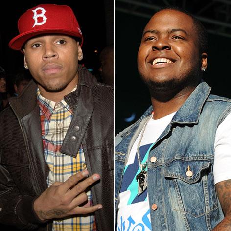 //chris brown sean kingston square getty