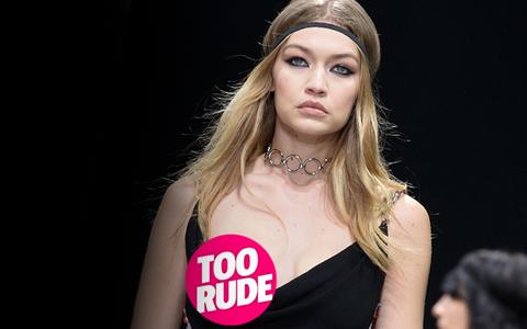 gigi hadid runway nip gigi hadid runway nip