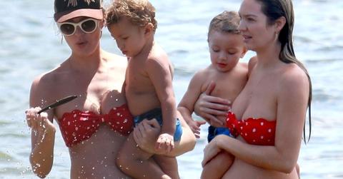 Candice Swanepoel Baby Bump Bikini