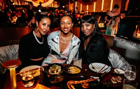 lakiha spicer nichole levy venus williams at queen miami beach