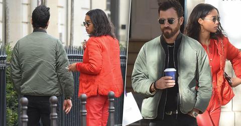 Justin Theroux Date Laura Harrier Paris